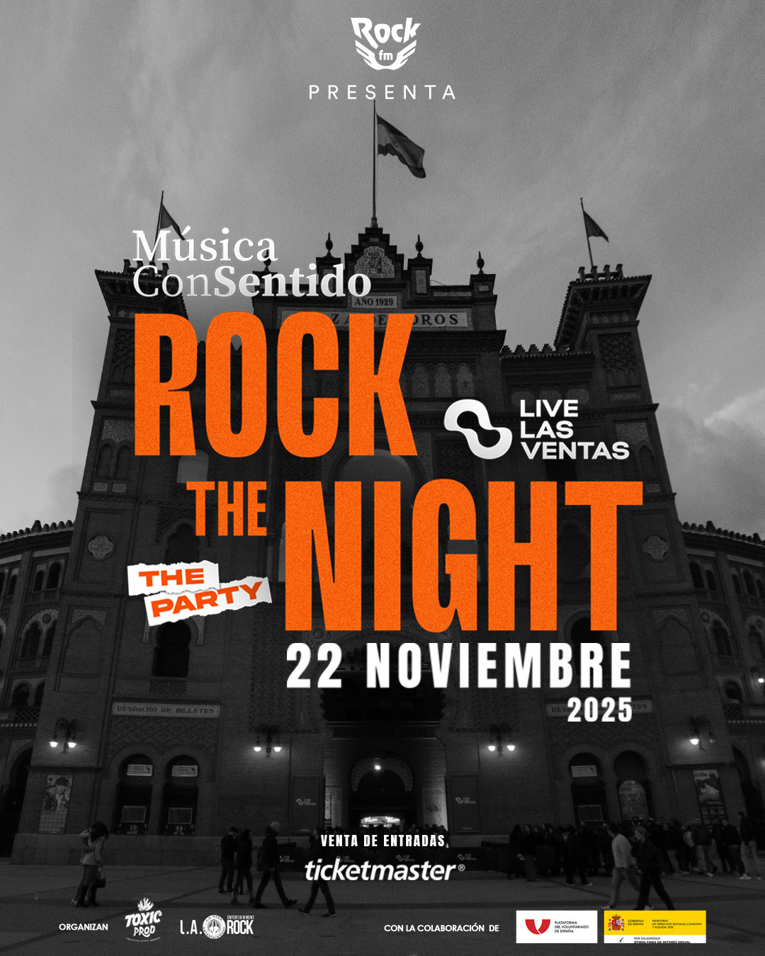 Concierto Rock the night; 22 de noviembre en Live Las Ventas Concierto Rock the night; 22 de noviembre en Live Las Ventas