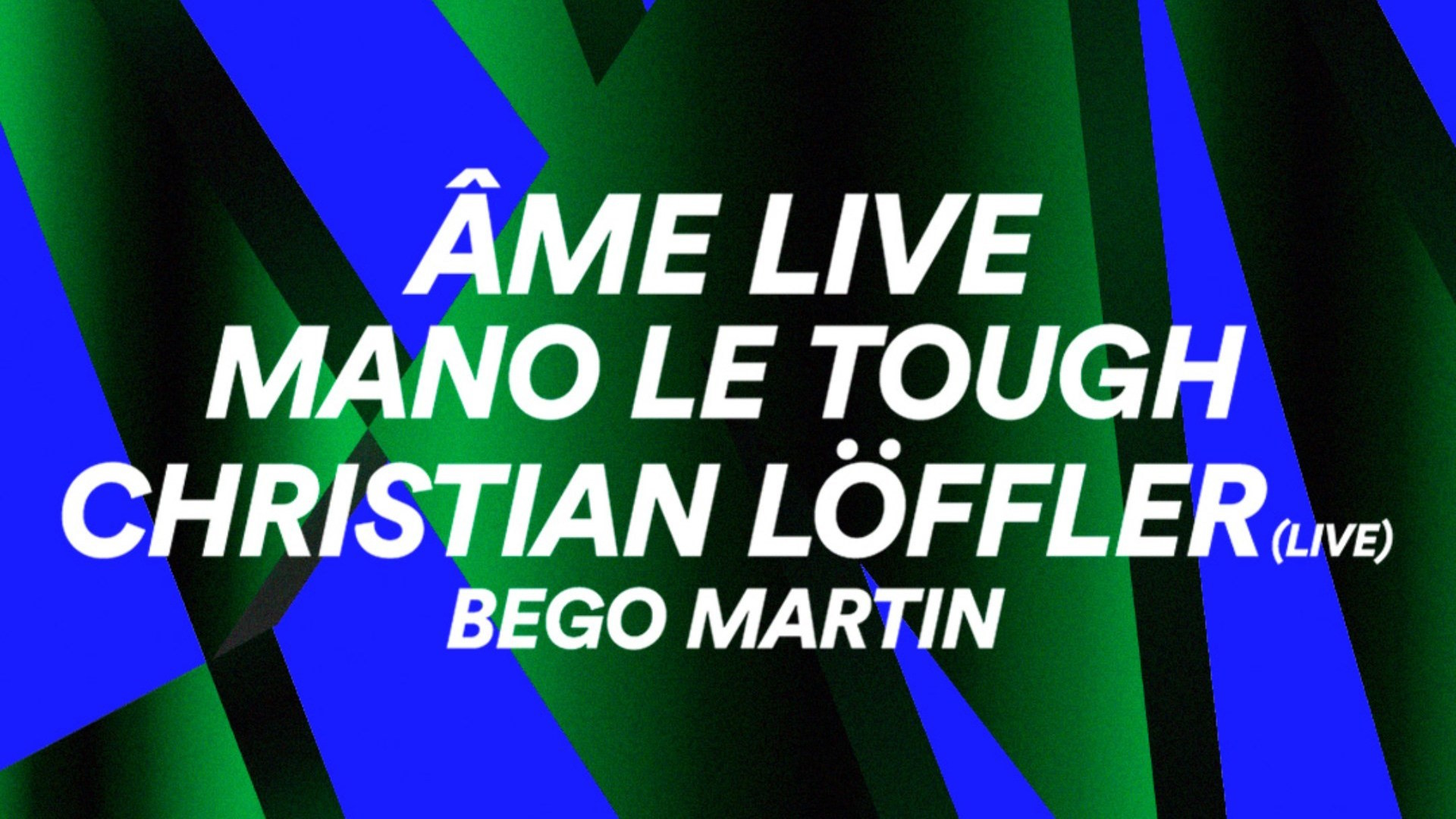 Hivernacle Pop Up Club W/ Âme Live, Mano Le Tough, Christian Löffler (Live), Bego Martin