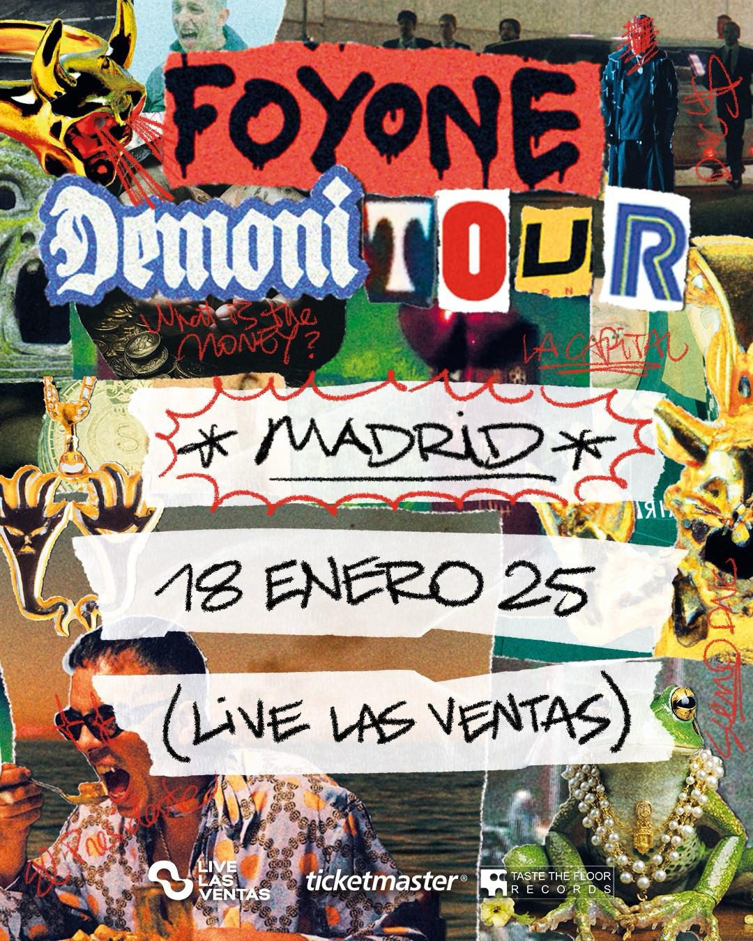 Concierto de Foyone 18 de enero en Live Las Ventas