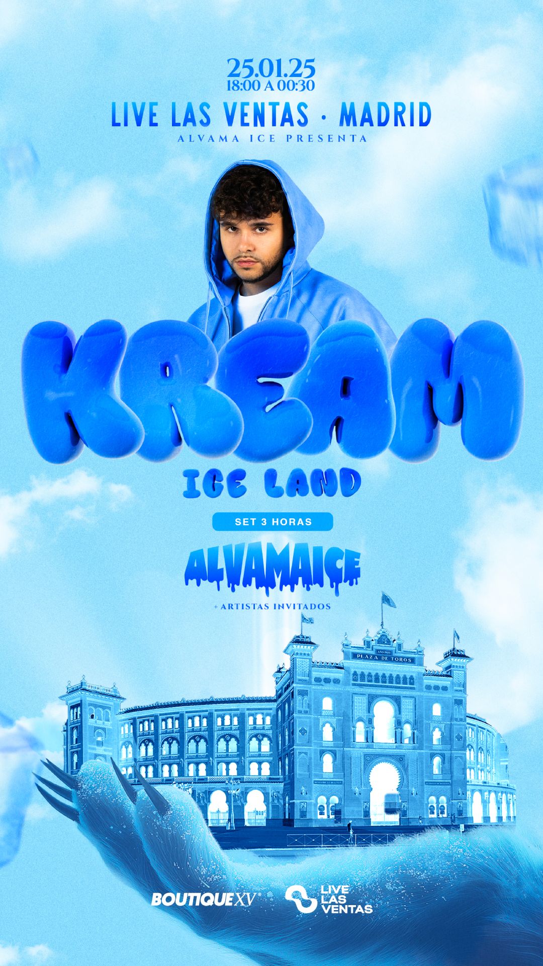 Concierto de KREAM Ice Land by Alvama Ice 25 de enero en Live Las Ventas