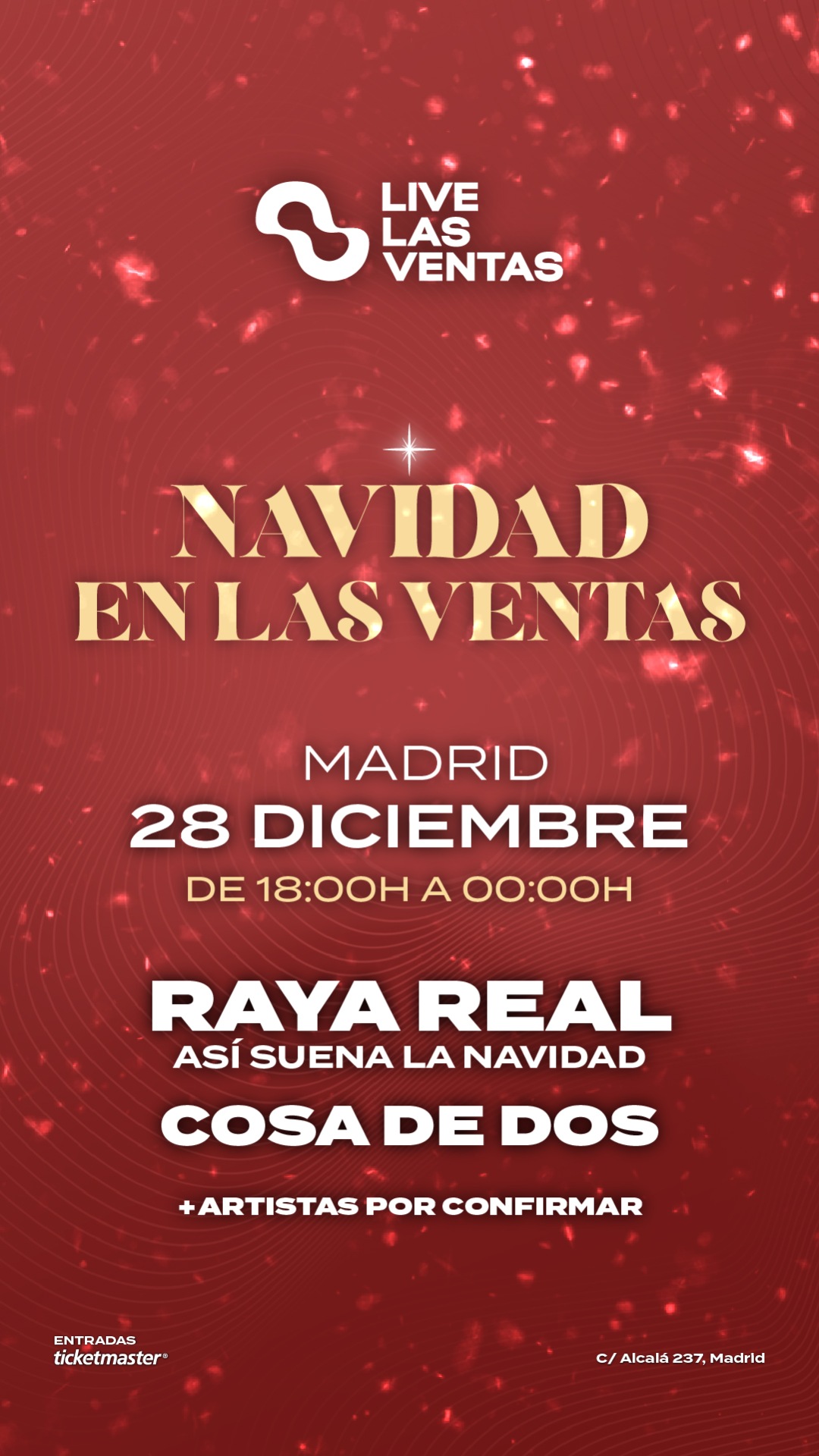 Concierto Navidad en Las Ventas; 28 de diciembre en Live Las Ventas